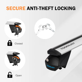COWVIE keyed lock detail highlighting theft-deterrent security