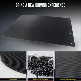 CPOWACE mud flap installed on a semi trailer reducing road spray for safety