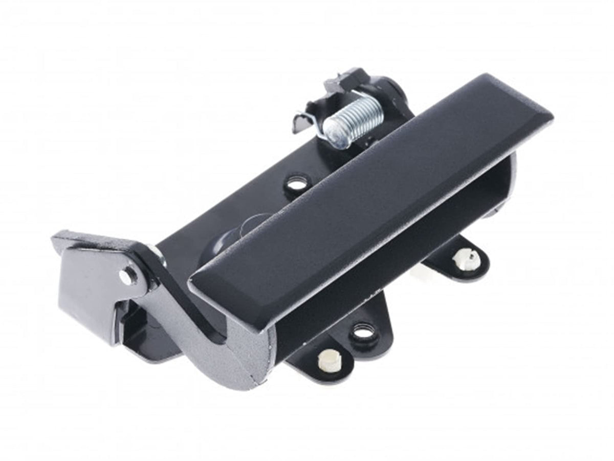 CPP handle installed on truck tailgate demonstrating restored appearance