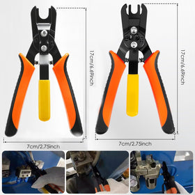 CQDAXUMY tool in use on engine hose demonstrating one-handed disconnect advantage