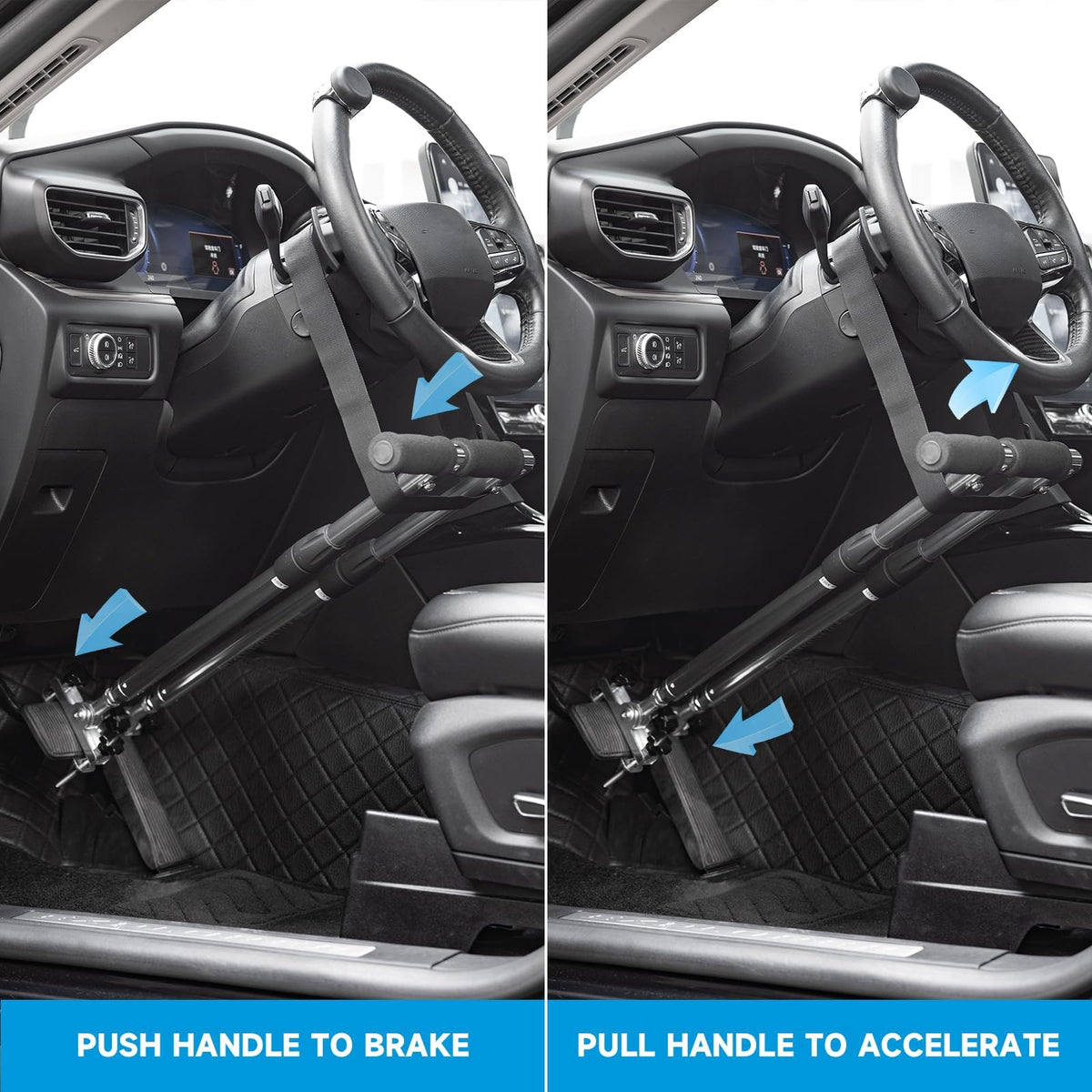 CQmuniu close-up of ergonomically shaped handle offering comfortable grip and control