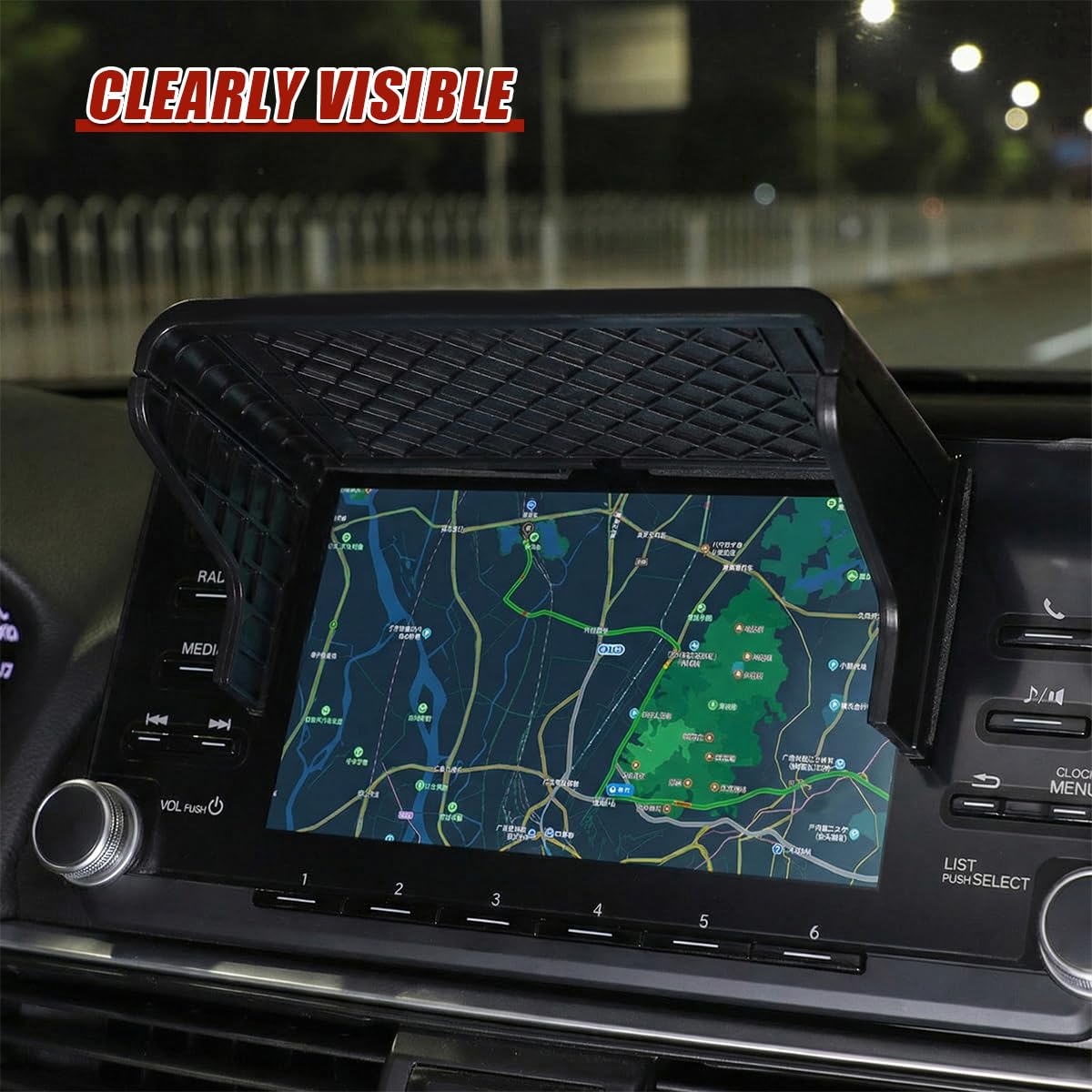 Craedli in-car use with map visible reduces glare and keeps directions clear