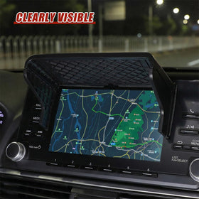 Craedli in-car use with map visible reduces glare and keeps directions clear