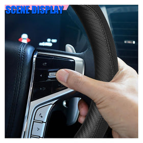 Craedli installed in car steering wheel showing improved grip and interior upgrade