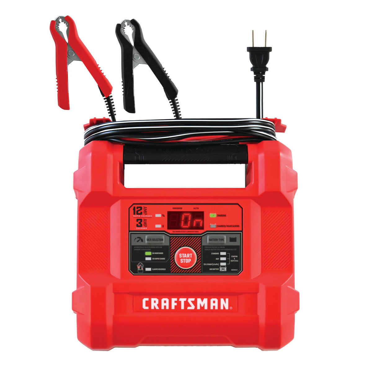 CRAFTSMAN front panel showing controls and LED indicators for easy operation