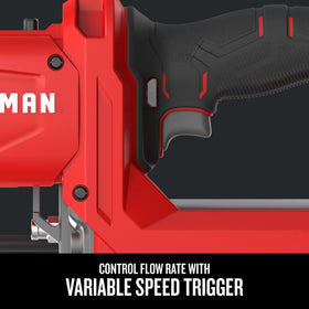 CRAFTSMAN grease gun in use on tractor to speed routine lubrication