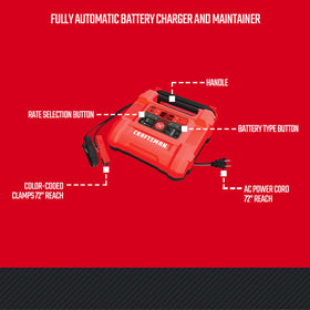 CRAFTSMAN product label with specifications and safety features for quick reference