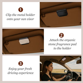 CRATIK three scent blocks labeled Teak Amber Open Air for scent choice