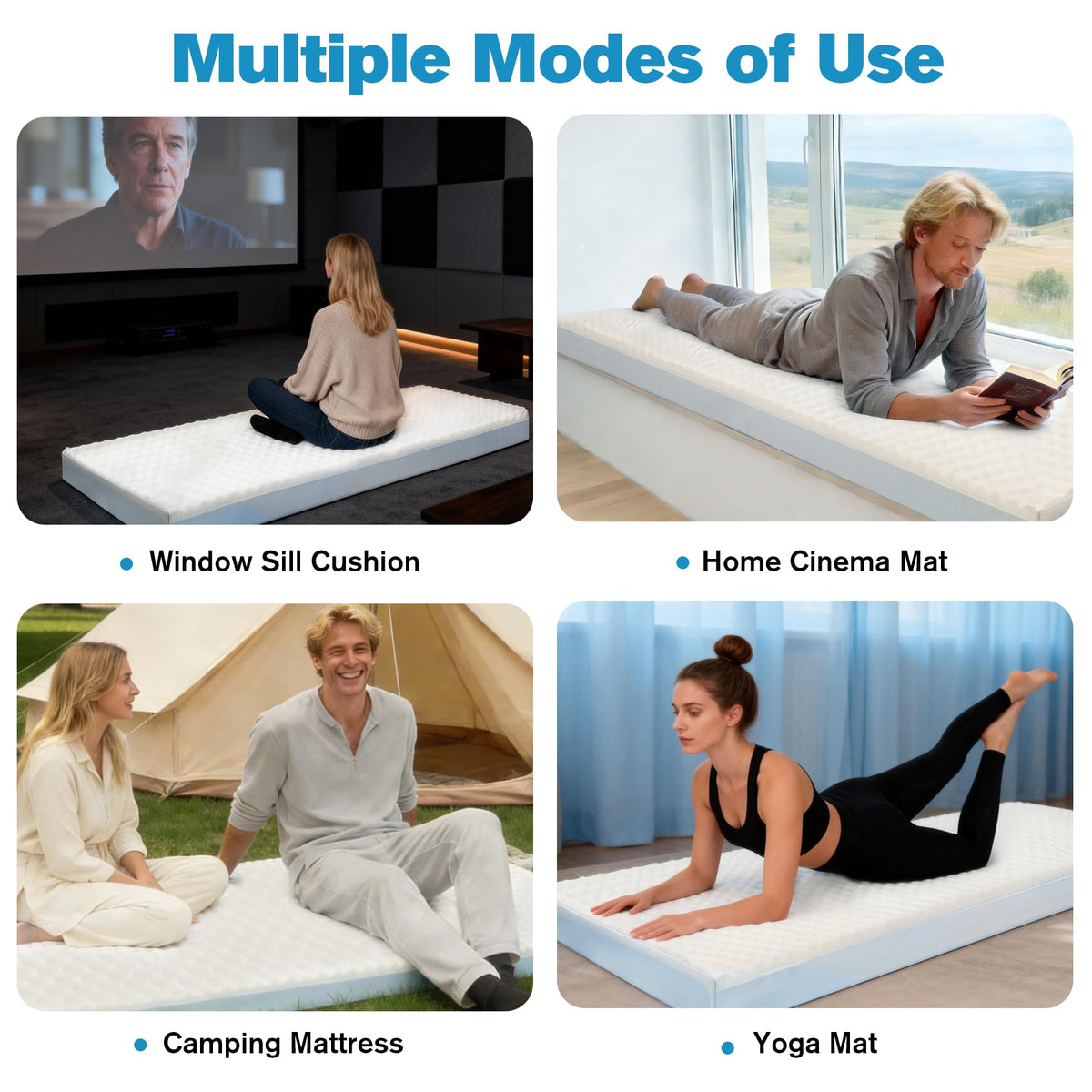 CRAURU mattress installed in RV bunk illustrating improved sleeping comfort
