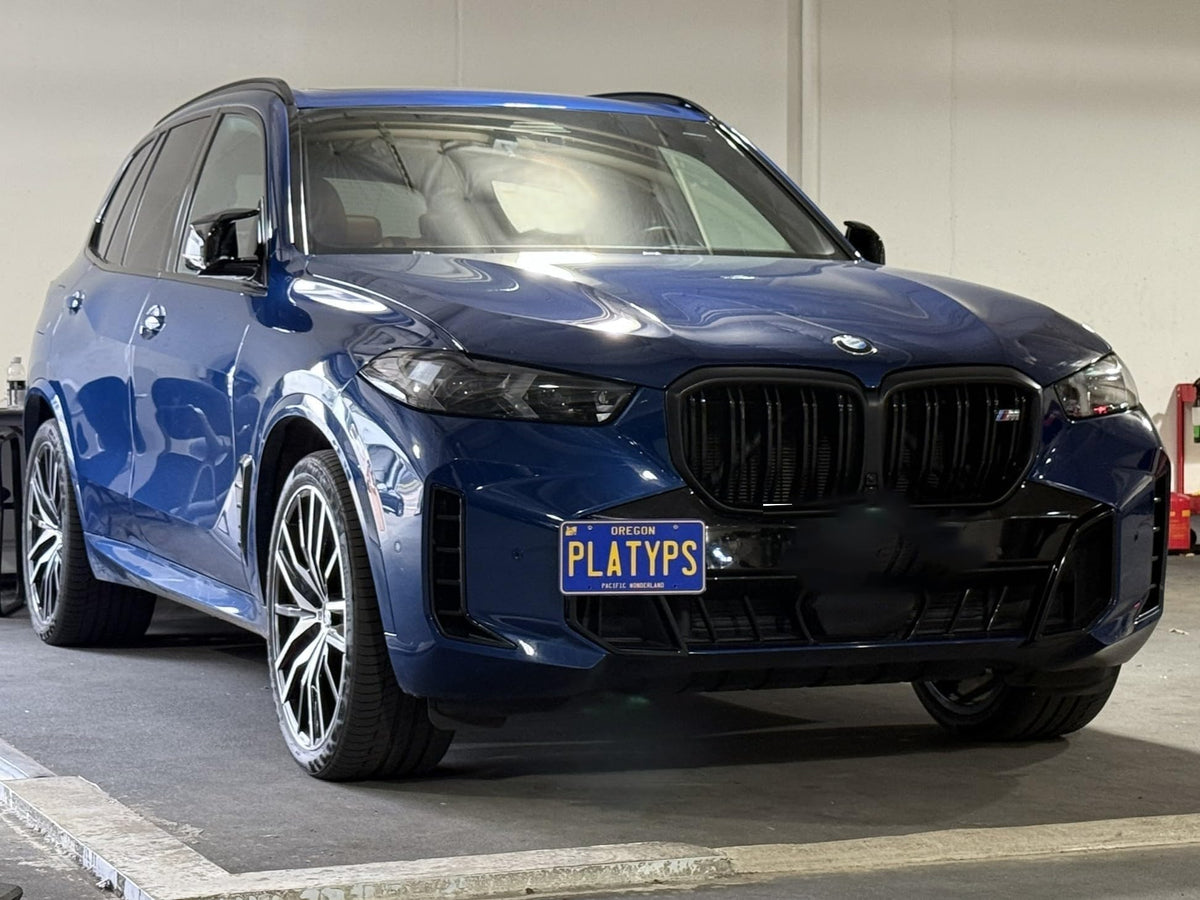 CravenSpeed Platypus installed on BMW X5 bumper demonstrating tow-eye mounting method