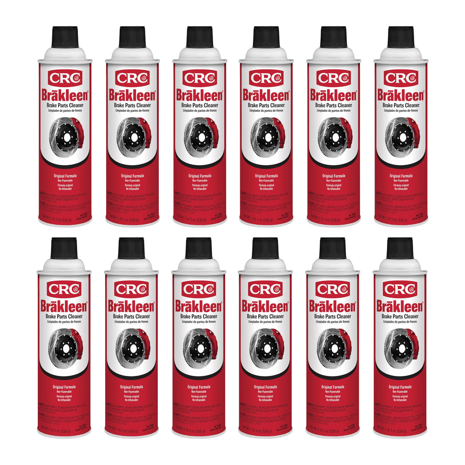 CRC Brakleen front canister showing label and 19 oz size for reliable bulk use