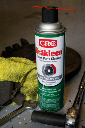 CRC Brakleen boxed 12-pack stacked to highlight bulk purchasing and inventory convenience