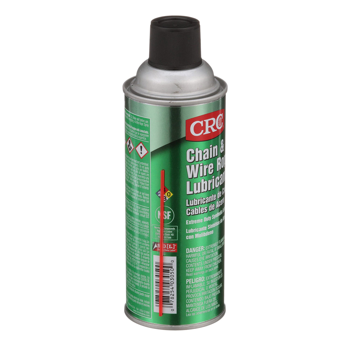 CRC close-up of aerosol nozzle highlighting precise application control