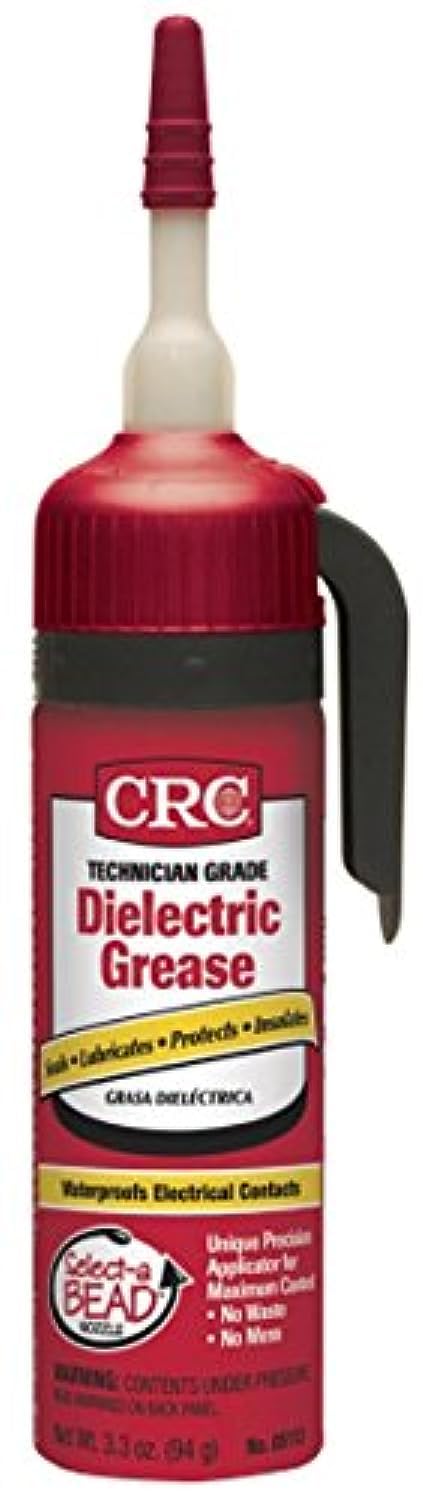 CRC dielectric grease front packaging showing dispenser tip and easy application benefit