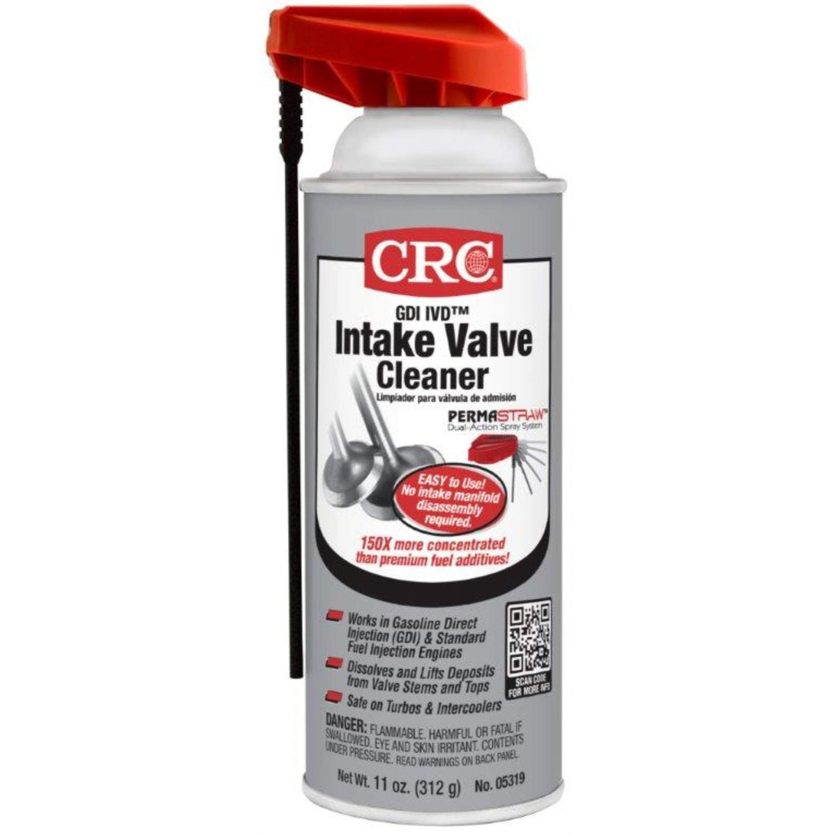CRC aerosol can front view showing label and usage benefits