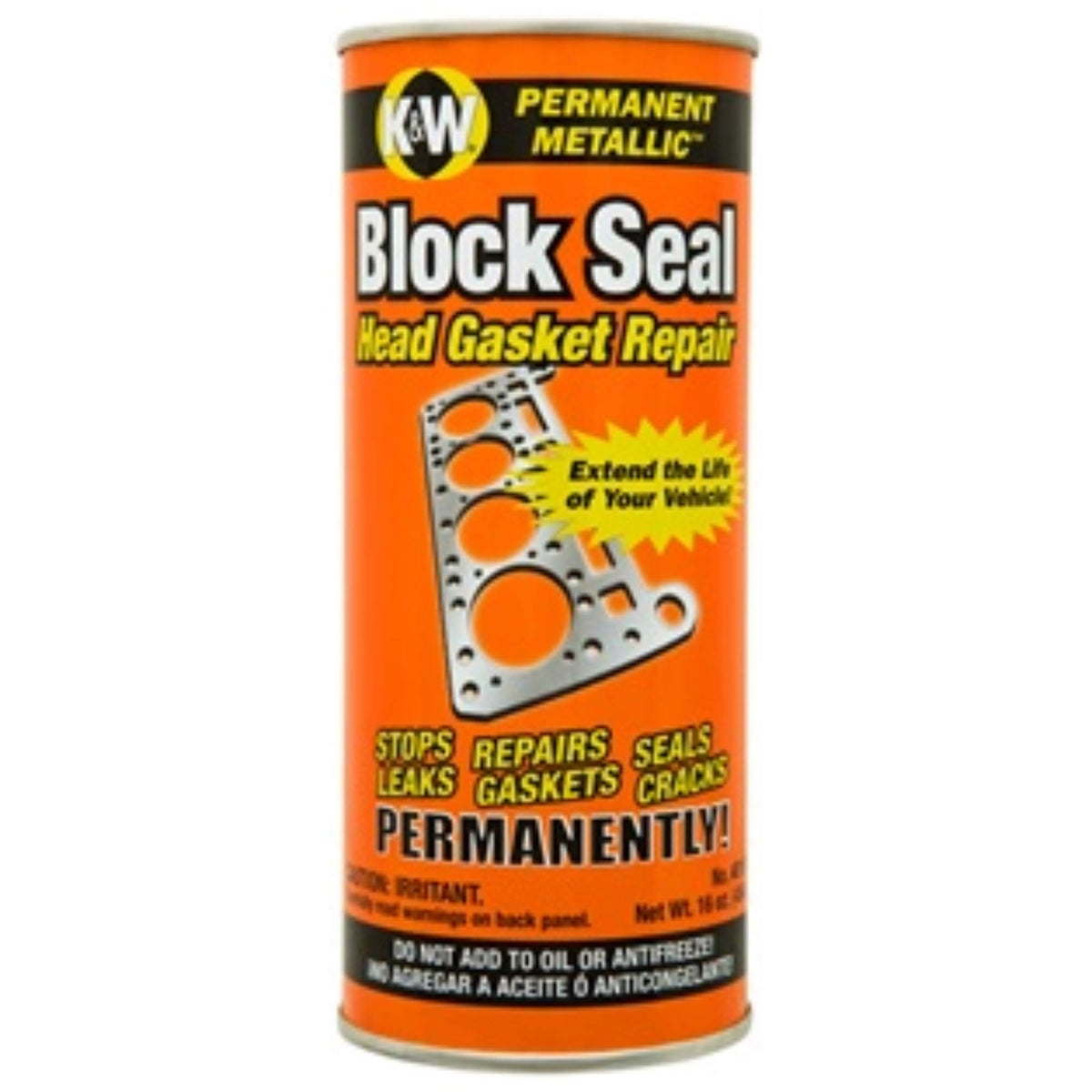 CRC K&W 401016 front label showing product and volume, professional-strength sealer