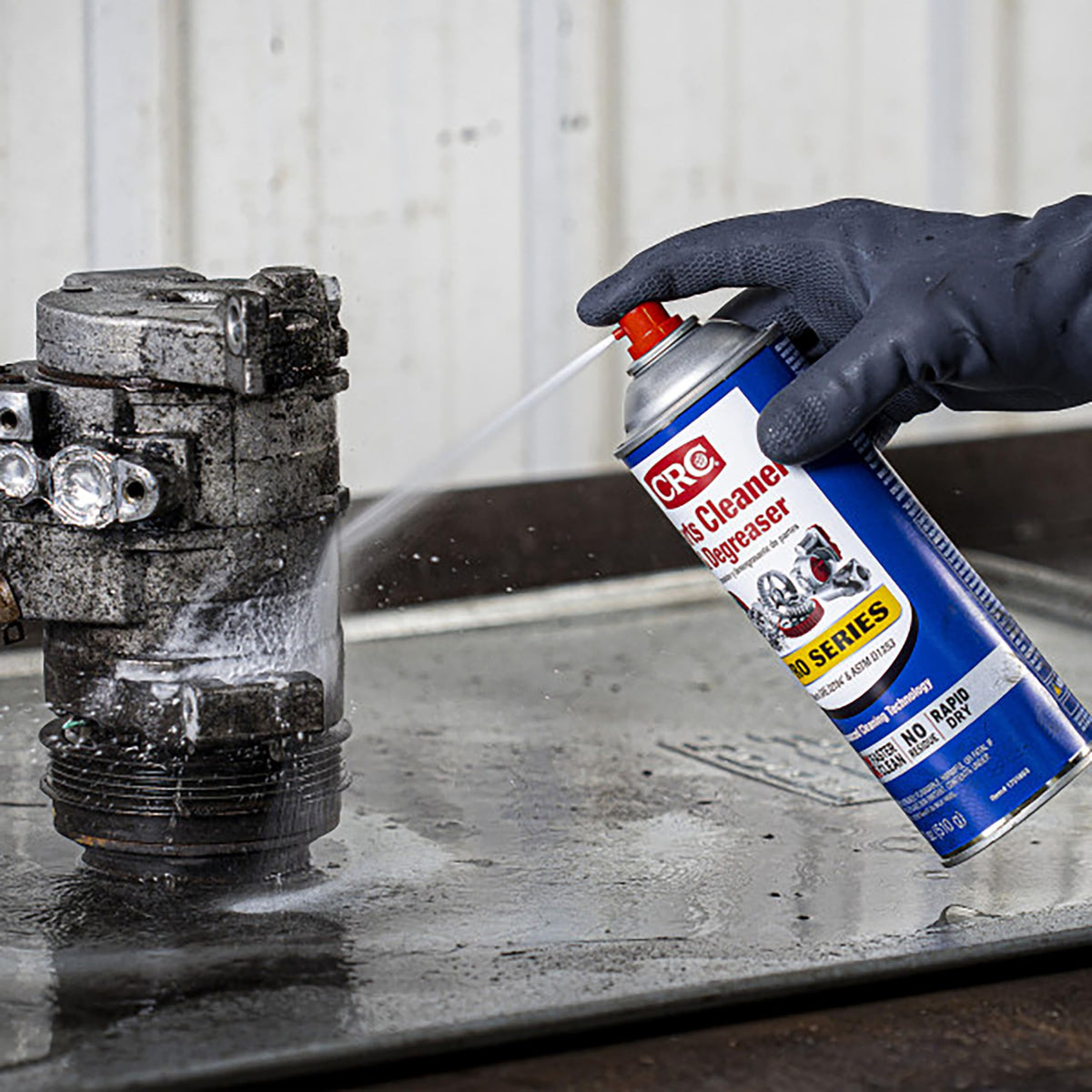 CRC close-up of nozzle illustrating precise spray control and reduced waste