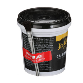 CRC Sta‑Lube applied to a brake caliper pin demonstrating anti‑seize protection and smooth movement