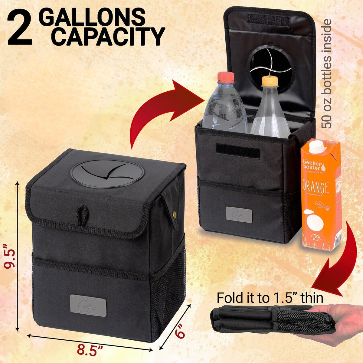 Creathing insulated walls cross-section benefit: keeps drinks cool on trips