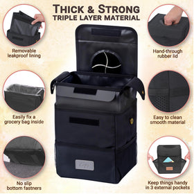 Creathing odor-control lid closing tightly benefit: traps smells inside