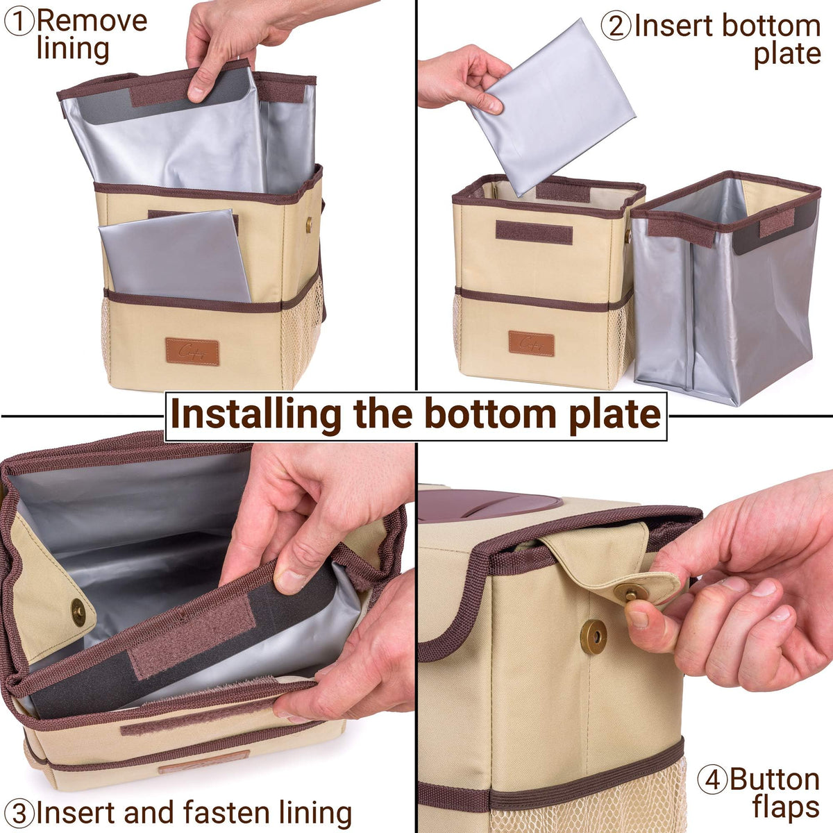 Creathing Touring weighted base bottom showing stability and spill prevention
