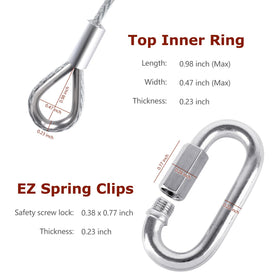 Creative.C EZ spring clip attached to cable showing quick secure fastening for faster installation
