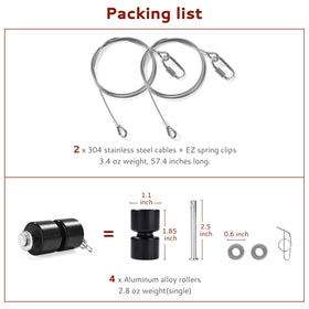 Creative.C hardware layout with pins washers locking rings for easy replacement