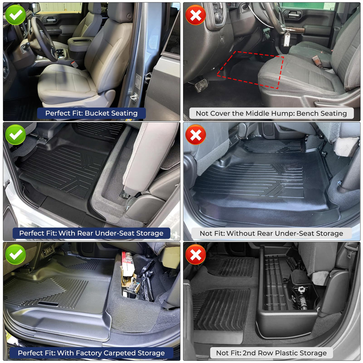 CreekT mat aligning with factory seat anchors for secure, no‑trim fit
