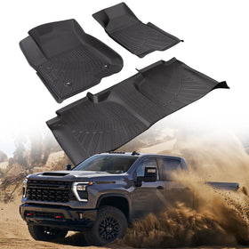CreekT front driver and passenger mats showing precise fit and full coverage