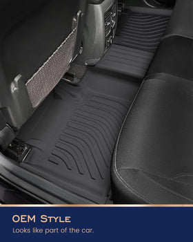 CreekT rear mats covering bench area providing complete floor protection