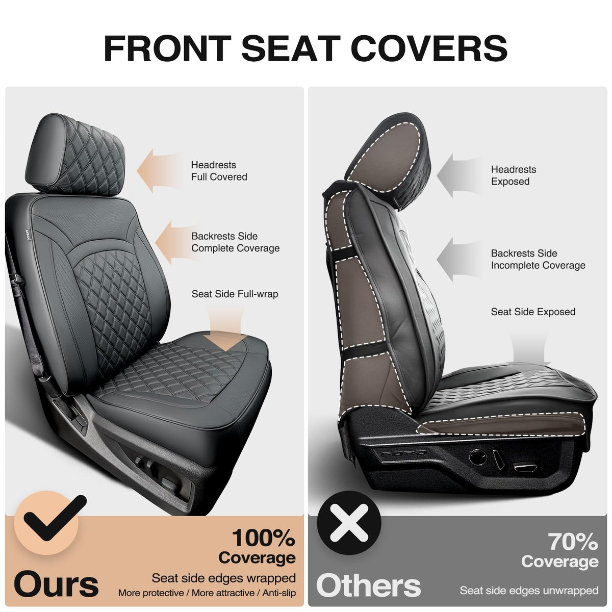 CreekT rear seats fitted protecting cushions and backs