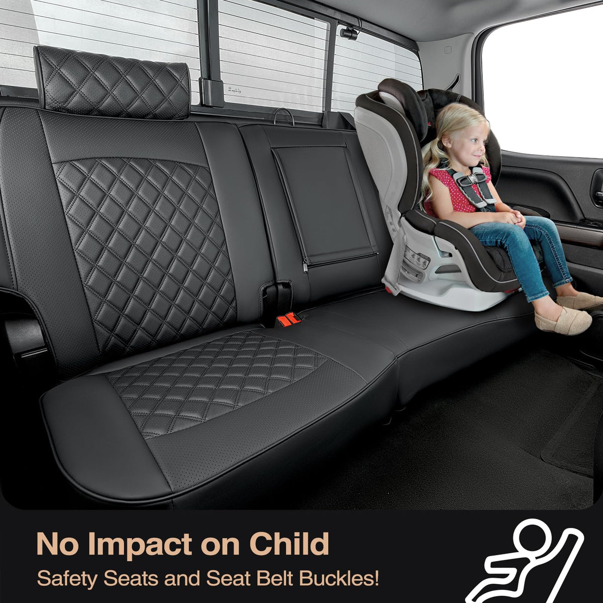 CreekT seat covers in pickup during daily use protection