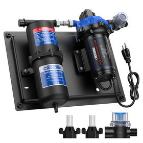 CRESTWAVE front assembly showing pump and tank for reliable flow