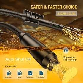CRESTWAVE nozzle auto‑stop detail demonstrating spill prevention and safe refueling