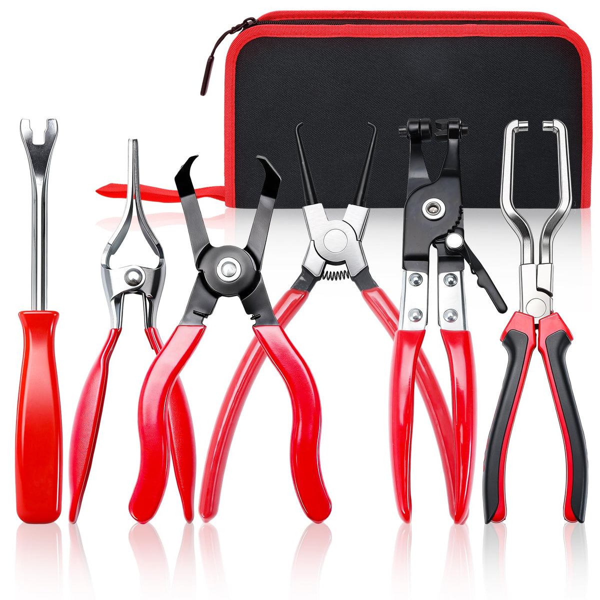 Crizendo toolset front view with case, showing organized kit and quick access