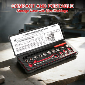 Crizendo tools neatly arranged in blow-molded case protecting and organizing