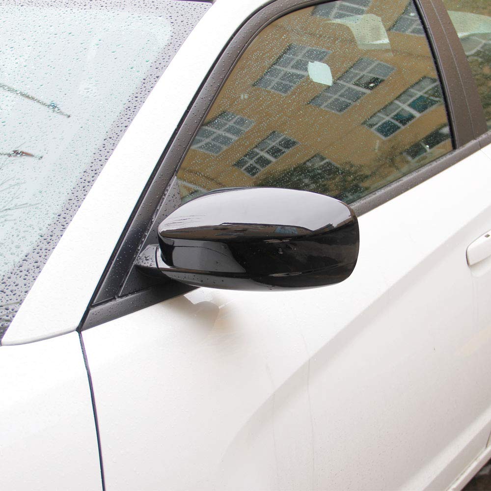 crosselec mirror cover installed on Dodge Charger demonstrating sleek visual upgrade