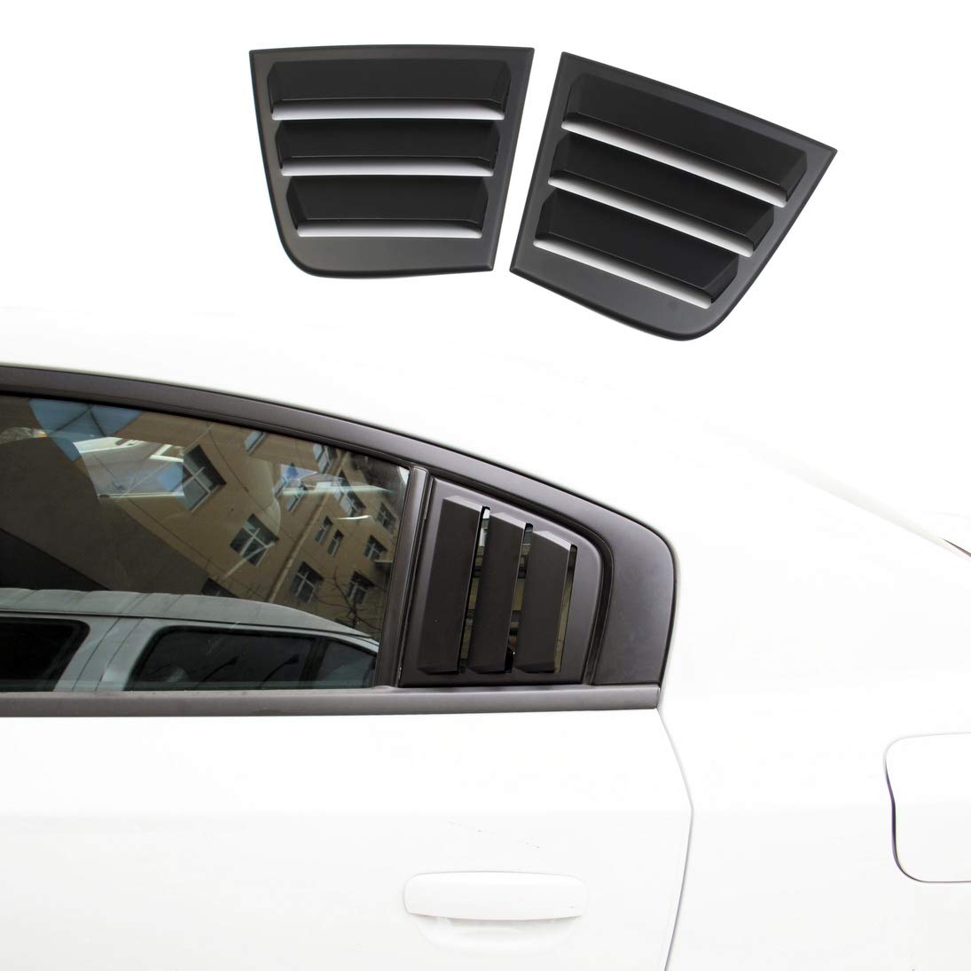 crosselec front packaging view showing louvers and instructions, highlights fit