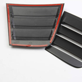 crosselec louvers on parked Dodge Charger, demonstrates enhanced street presence