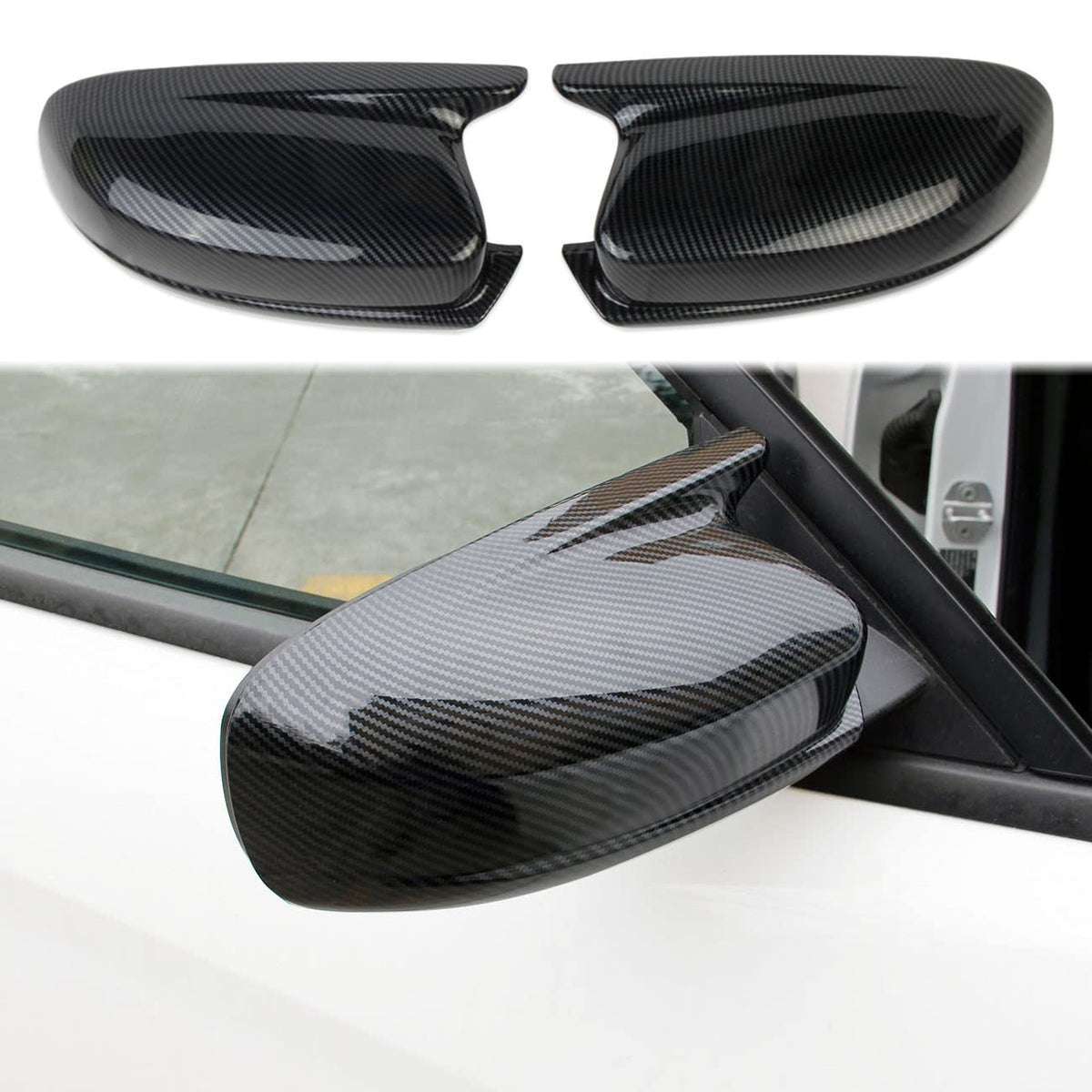 crosselec front view mirror cover shows sleek sporty look and protects housing