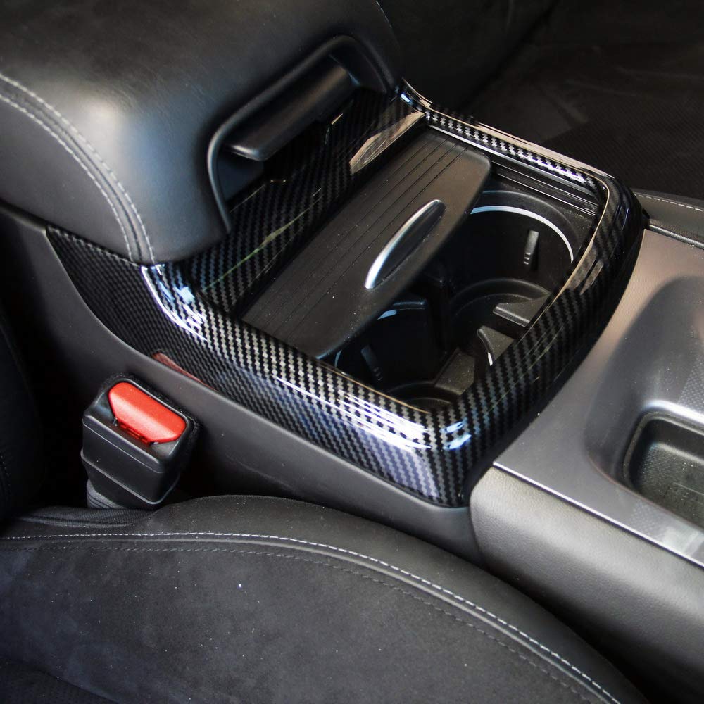 crosselec installed in vehicle cup holder demonstrating sporty red accent and tidy fit
