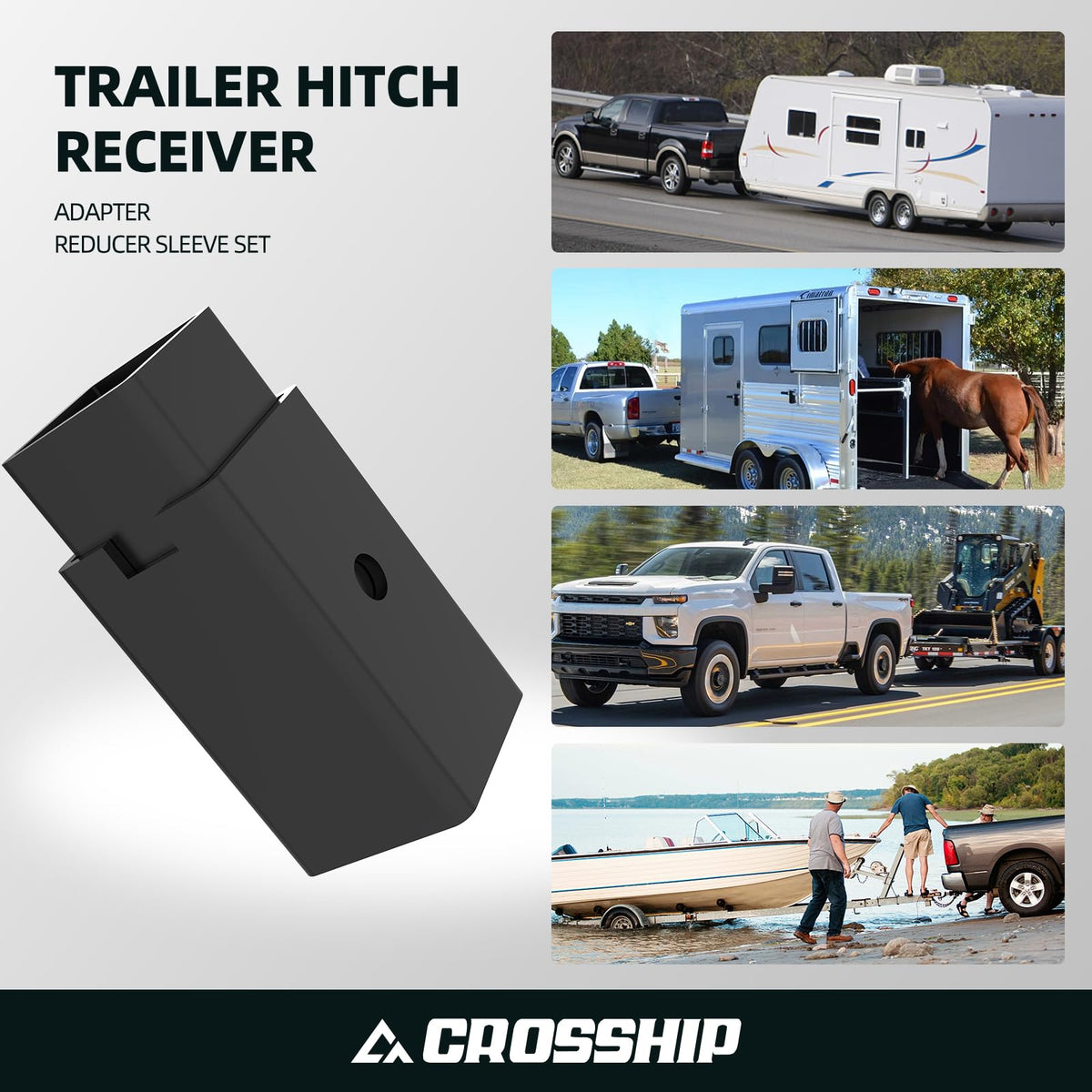 CROSSHIP full adapter set laid out showing included pieces and readiness