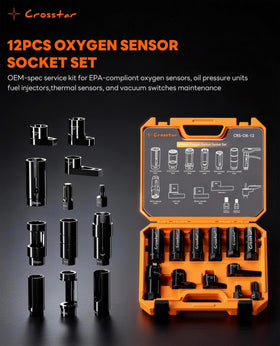 Crosstar scale comparison sockets showing range of sizes for multi-vehicle use