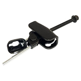 Crown Auto installed parking brake adjuster inside Jeep showing correct fitment and restored cable tension
