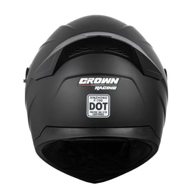 Crown Racing helmet with storage bag protecting finish and simplifying transport