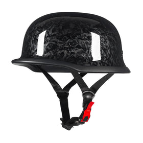 Crown Racing helmet front view showing classic German-style design and vintage appeal