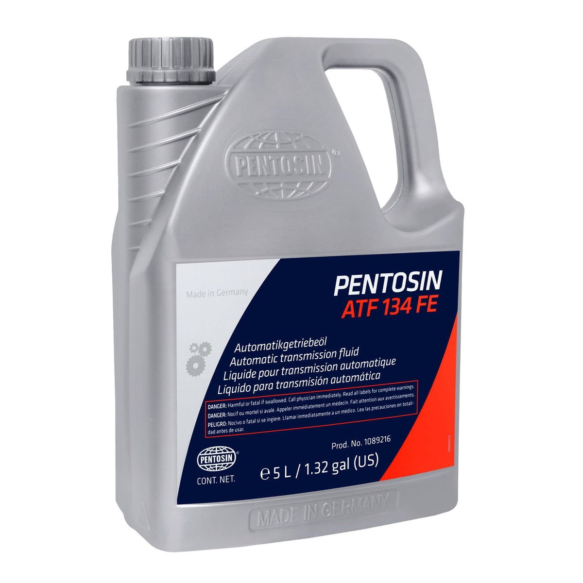 CRP Pentosin ATF 134 FE blue fluid sample highlighting color and low-viscosity for correct spec