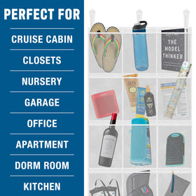 Cruise On hanging on a cruise cabin door illustrating space-saving benefit