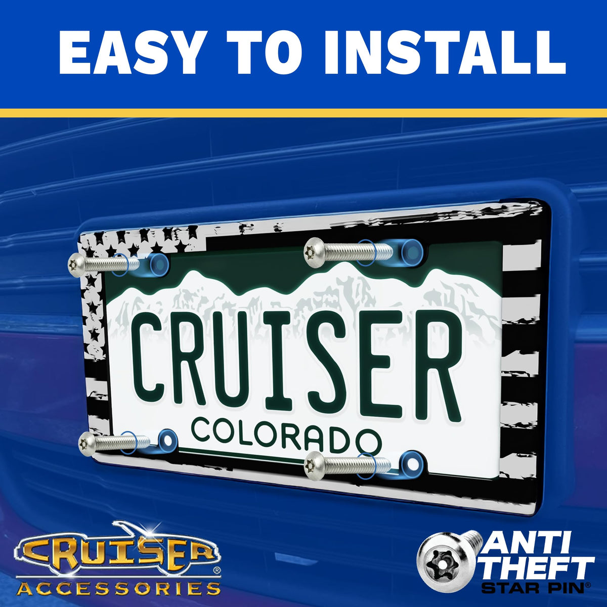 Cruiser Accessories installed on vehicle rear, adds decorative sparkle and personalized style