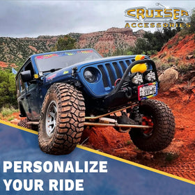Cruiser Accessories on convertible in lifestyle scene to demonstrate stylish vehicle upgrade